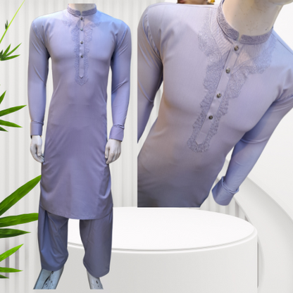 Embroidered Shalwar Kameez Wash and Wear Fabron Fabric